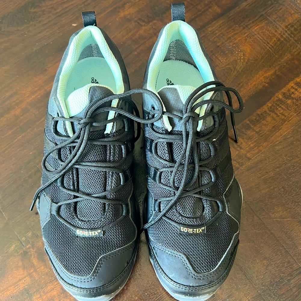 Adidas Gore-Tex Terrex Hiking Shoes Womens 6 1/2 Black/ Green Sneakers